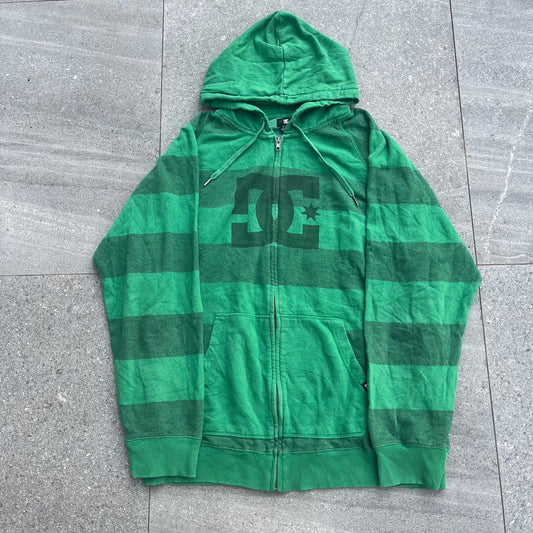 goated dc stripe zipup - L