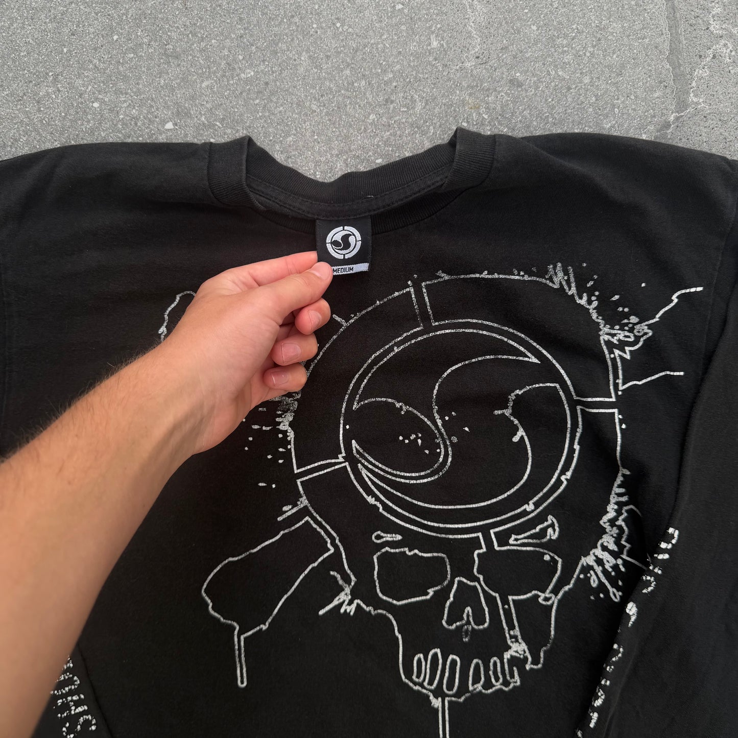 u will not see this again. grail DVS skull longsleeve - M