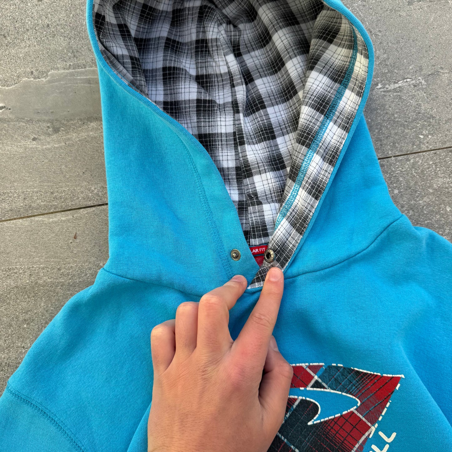 goddamn gorgeous oneill plaid hoodie - M