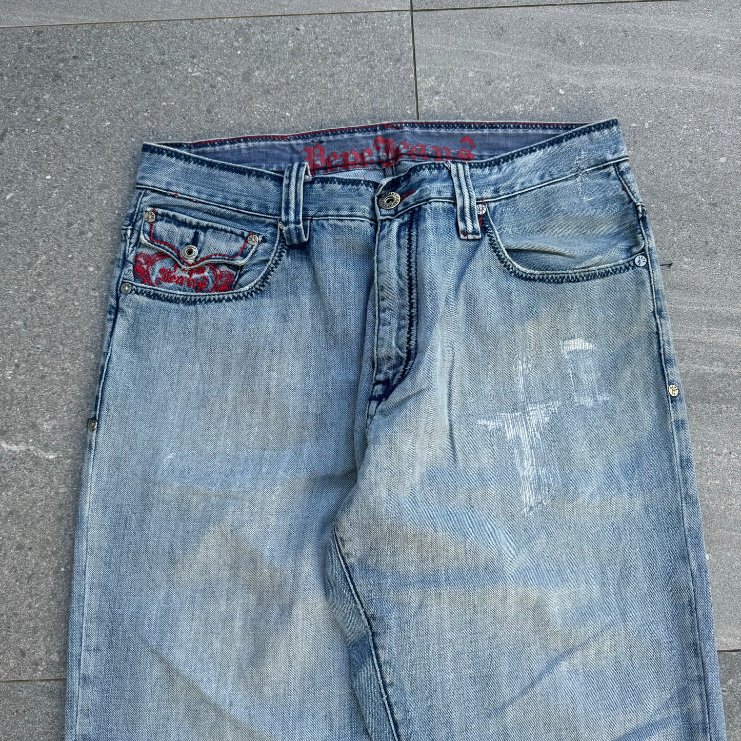 GOAAAATED PEPE BOOTCUTS look at the wash 34x33”