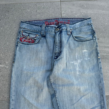 GOAAAATED PEPE BOOTCUTS look at the wash 34x33”