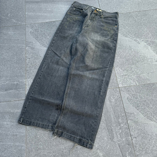 southpole gold text jeans - 30x30”