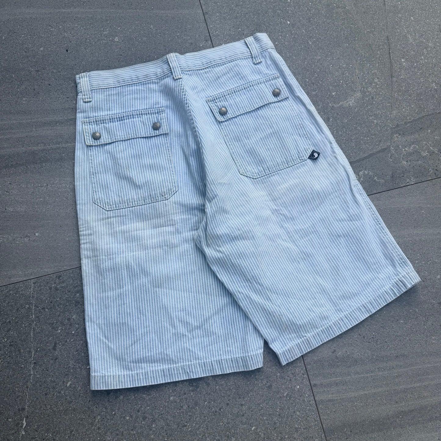 t&cs pinstripe jorts - 30”