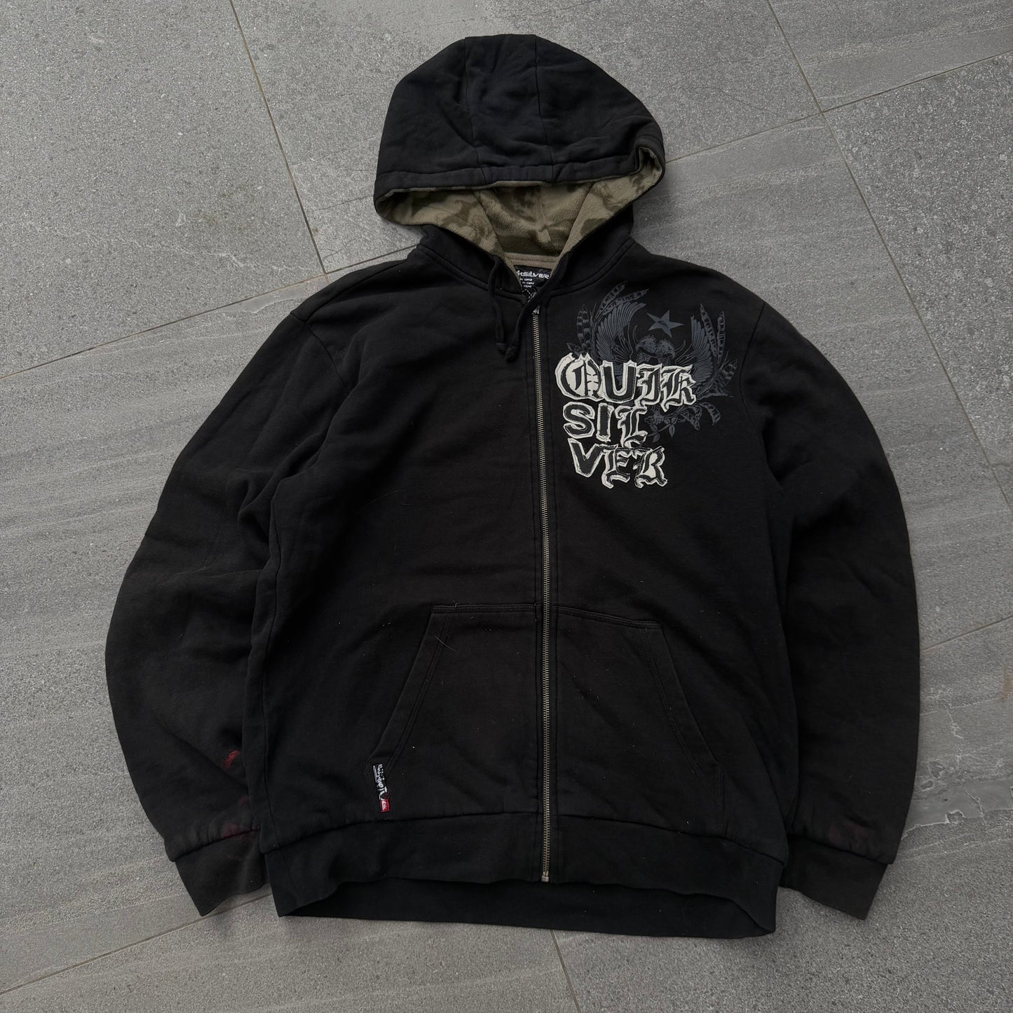 reversible quiksilver hoodie (if u think about this is like 2 hoodies for 50 each) - M
