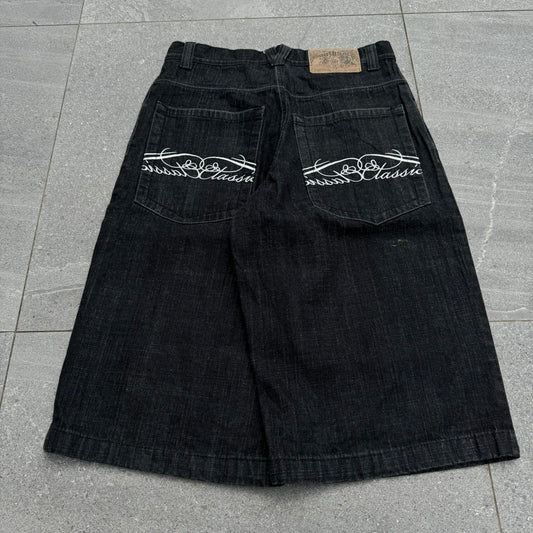 longggg southpole jorts - 32”