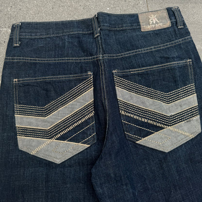 beautiful red ape jorts - 34x14”