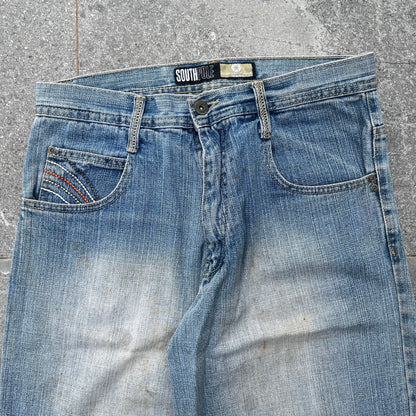 dude why are all the jorts so good wtf - embroidered southpoles 30x15