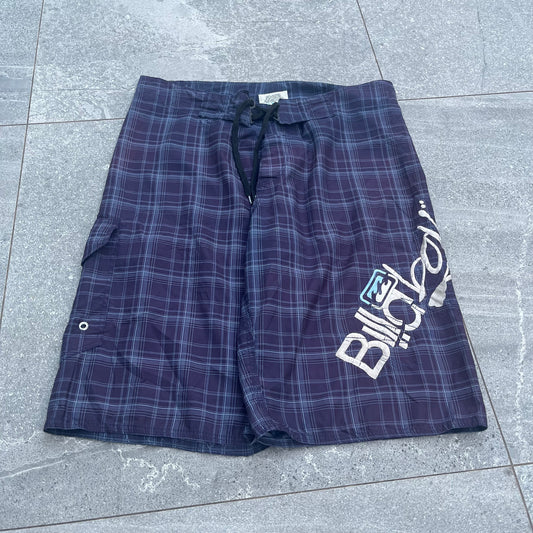 blue plaid billabongs - 34”