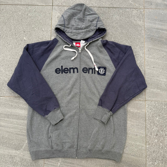 brimmed hood element zipup - L