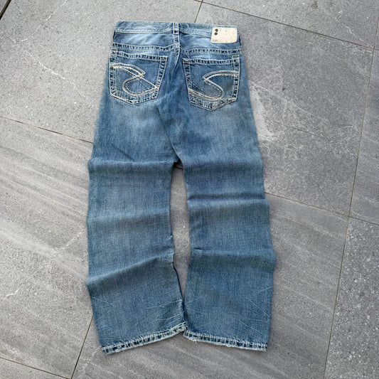 god spec silver bootcuts - 32x32”