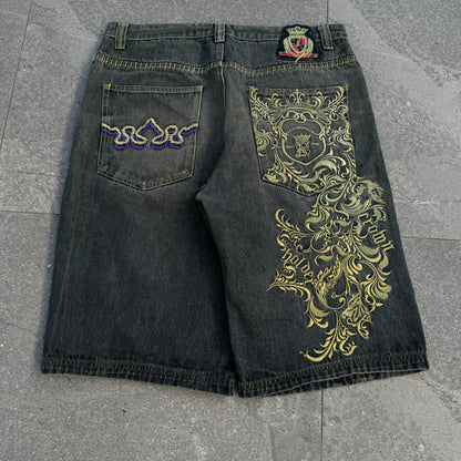 hardest crown holder jorts - 37x14”