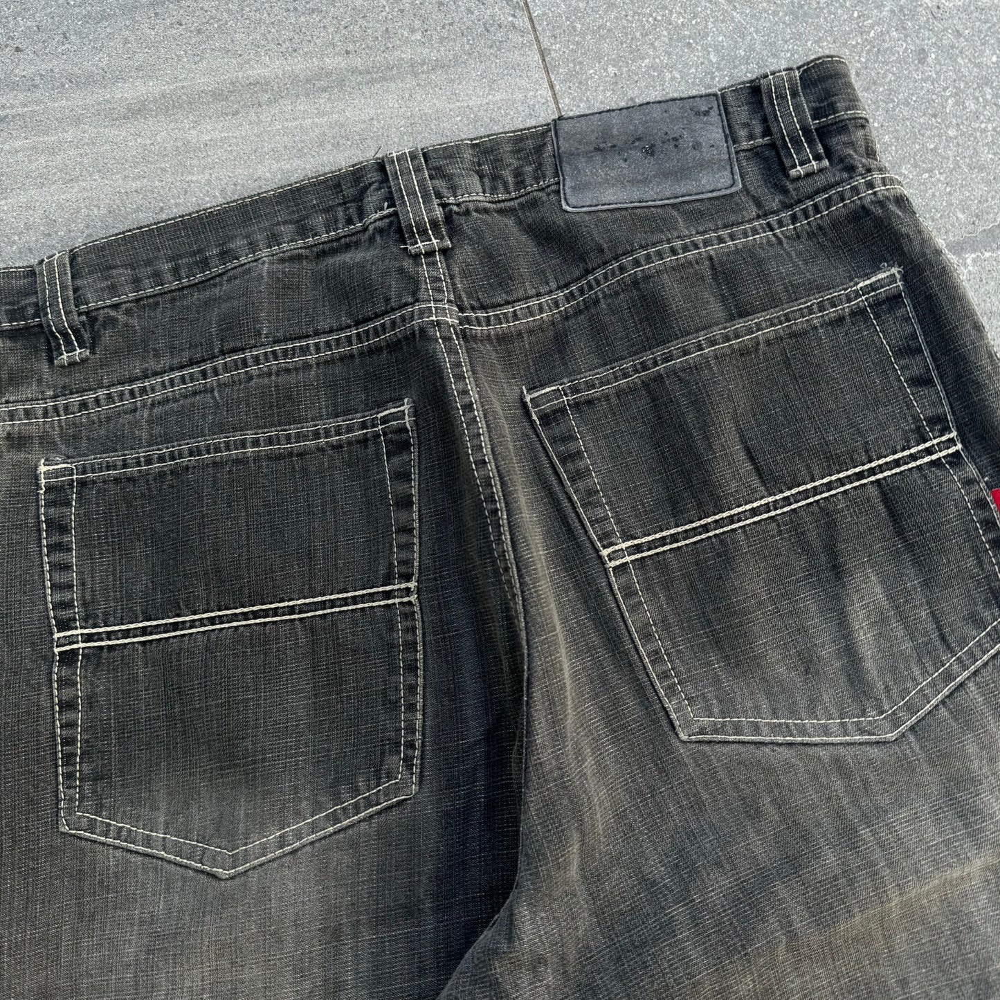 perfect faded black jorts - 34”