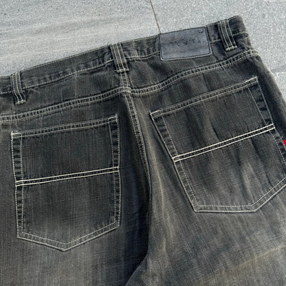 perfect faded black jorts - 34”