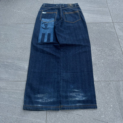 beautiful indigo wash phat farms - 30x32”