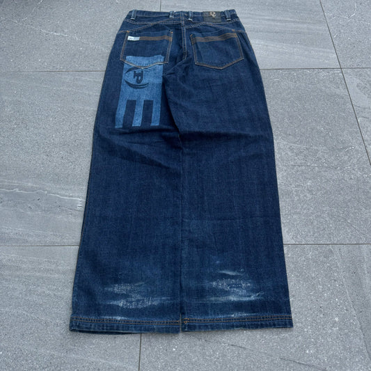 beautiful indigo wash phat farms - 30x32”