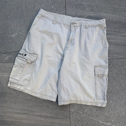 the CLEANEST tan quiksilver shorts (below knee fit) - 36”