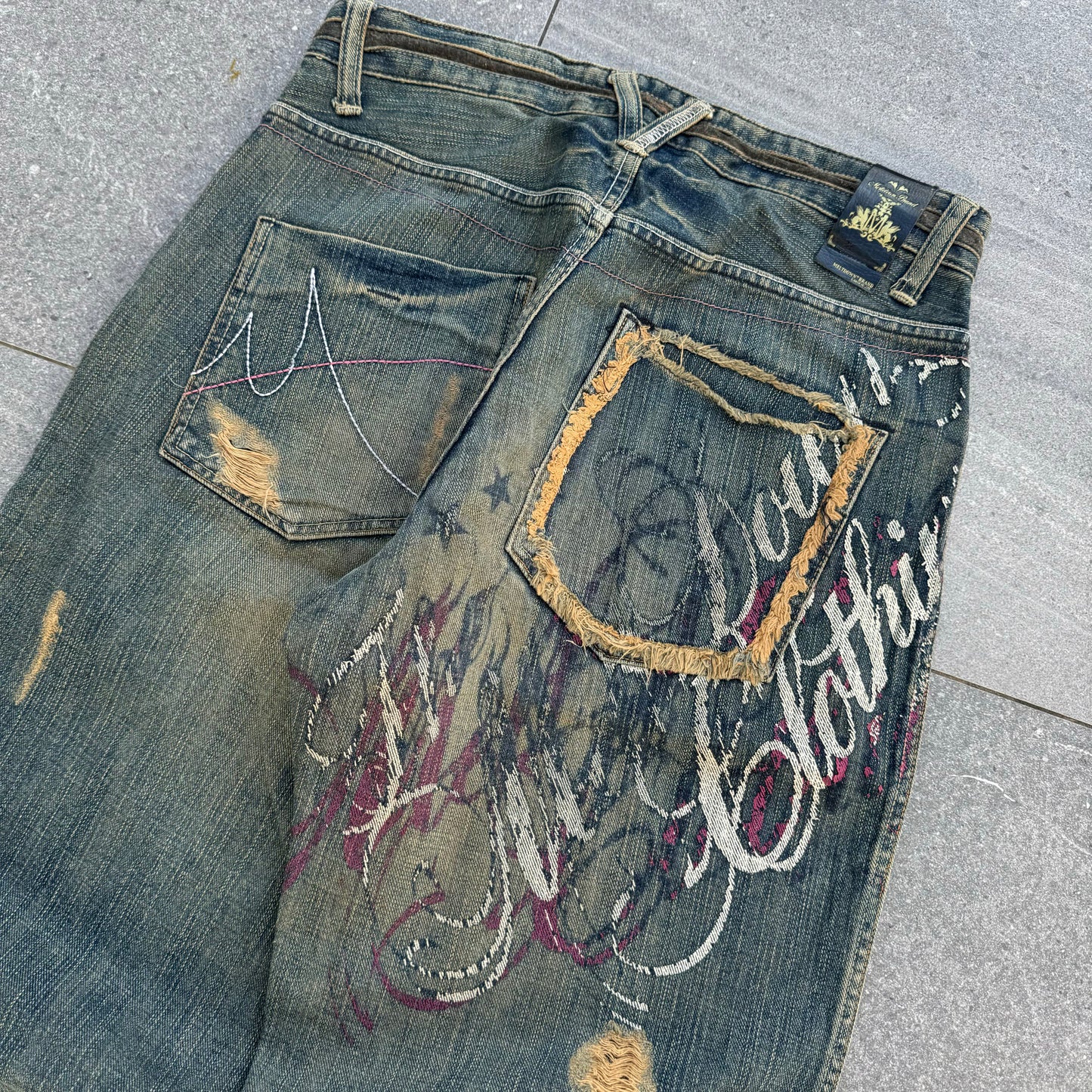 absolute GRAIL meltdown MUDWASH JEANS YOOOOOO BUY THESE 34x32”