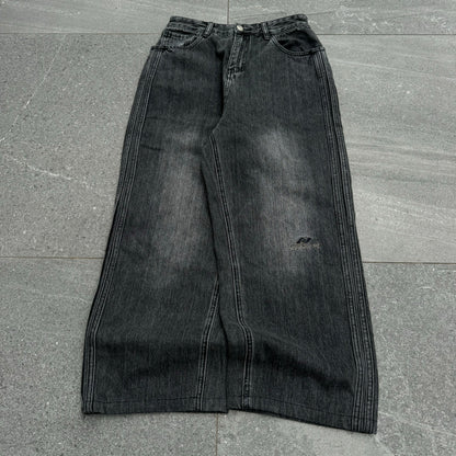 mason price stripe jeans - 27x25”