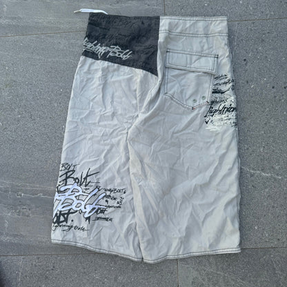 lightning bolt boardies - 31x14”