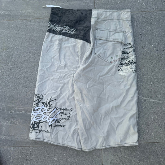 lightning bolt boardies - 31x14”