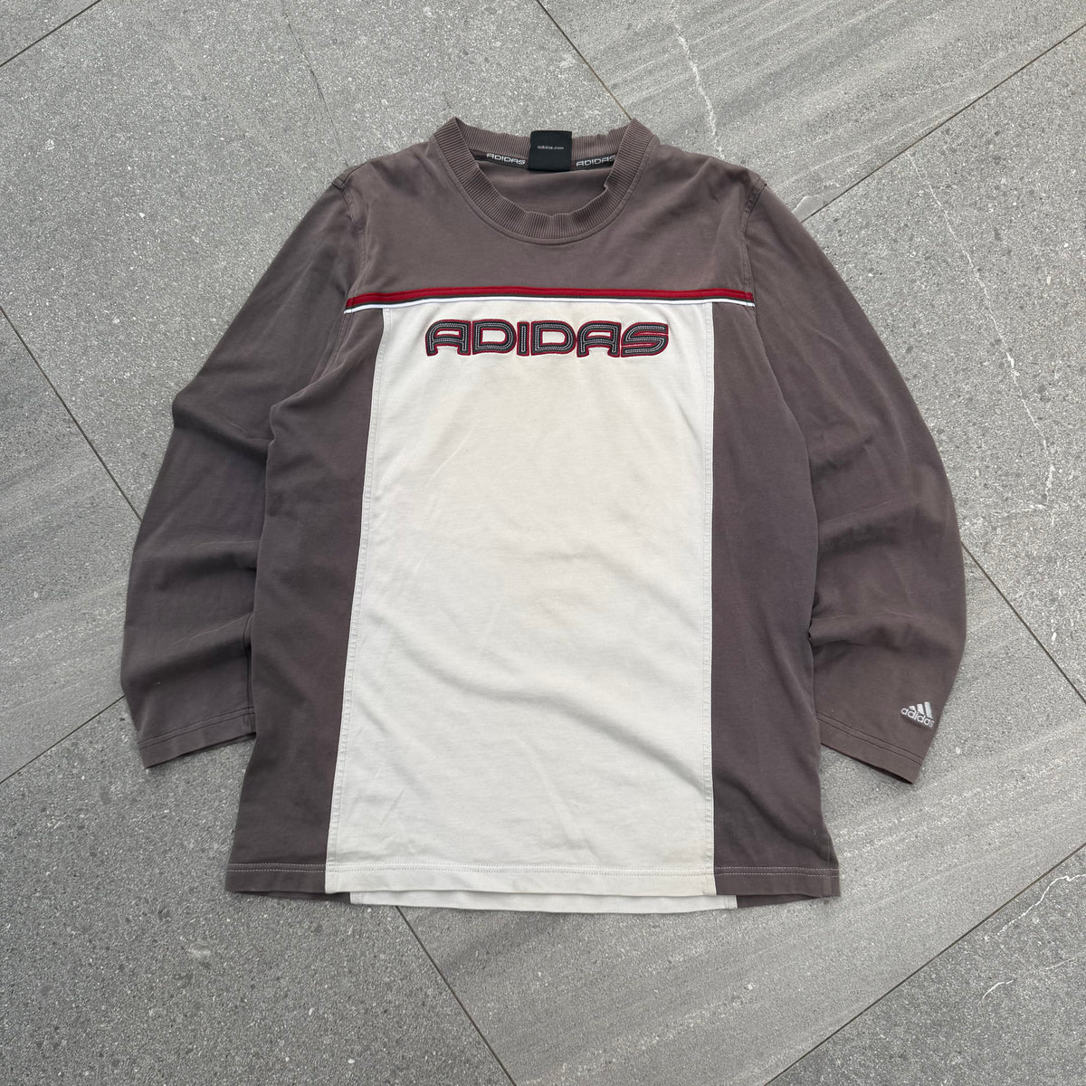 2000s adidas panelled shirt - M