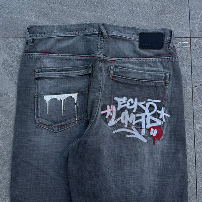 RAREEEEE #grails ecko graffiti jeans - 34x31”
