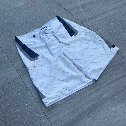 hawk checkered boardies - 32”