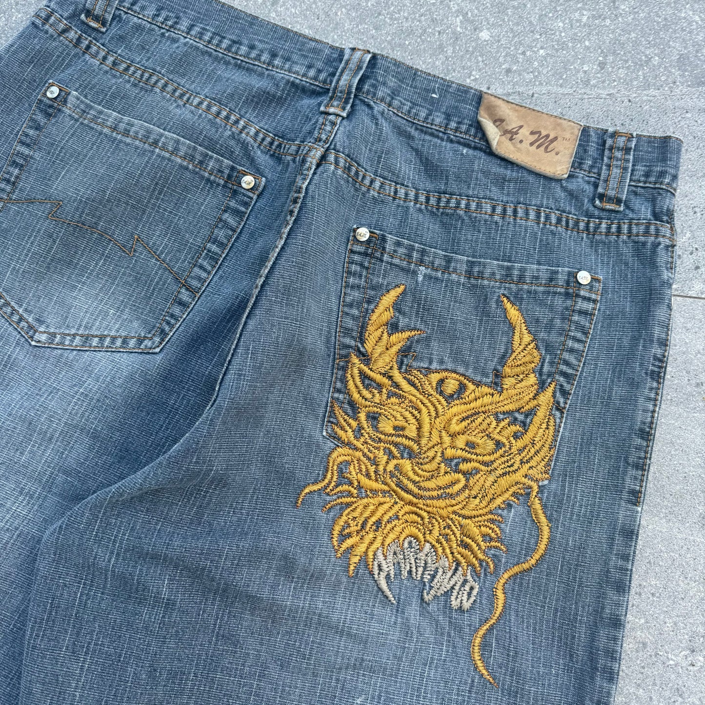 dope 8am jorts - 36x14”