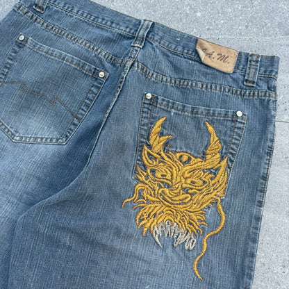 dope 8am jorts - 36x14”