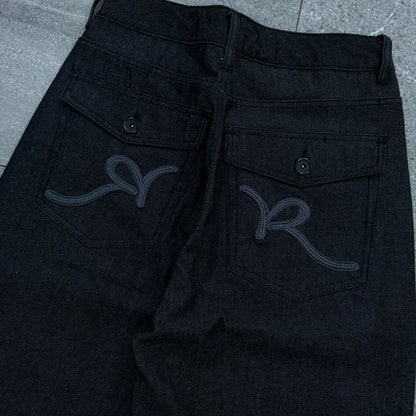 raw denim rocawear jorts - 31x13”
