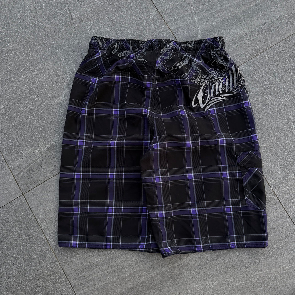 japanese oneill purple plaids - 34”