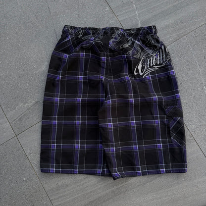 japanese oneill purple plaids - 34”
