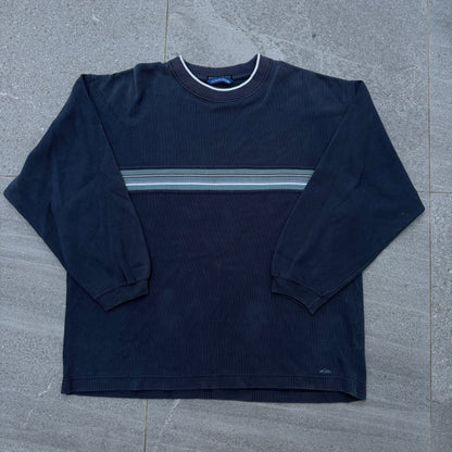 retro quiksilver ribbed knit - L