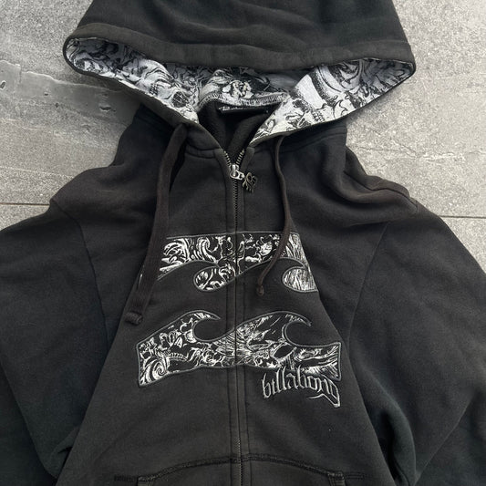 gothic billabong zipup ((check the sleeve hit)) - M/L
