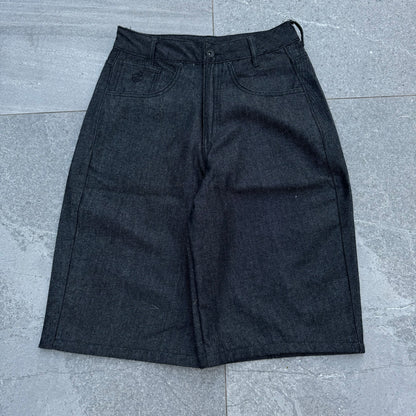 raw denim rocawear jorts - 31x13”