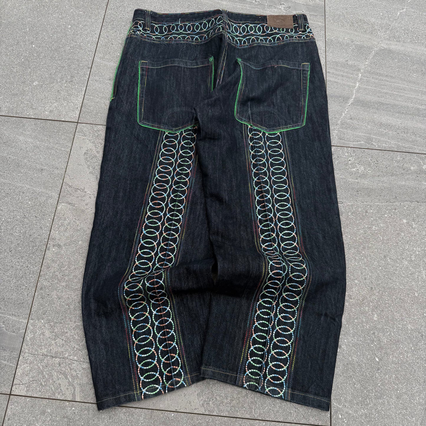 OJ embroidered jeans - 36x28”