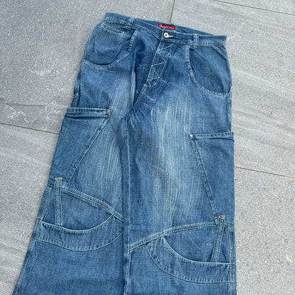 JNCO SPEC OXYGEN RAVE JEAAAANS - 34x34”
