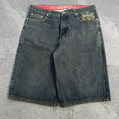 hardest crown holder jorts - 37x14”