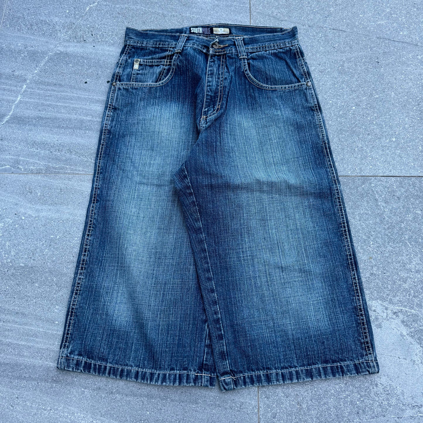 longgggg southpole jorts - 32x18”