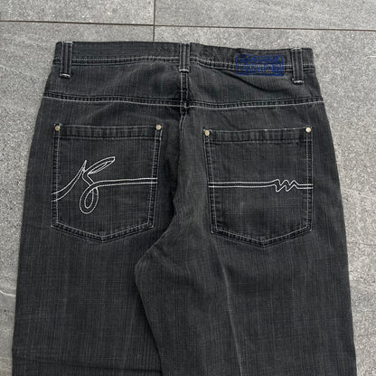 beautiful embroidered koman jeans - 36x32”