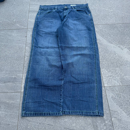 dodeca southpole jeans w/ green stitching - 40x32”