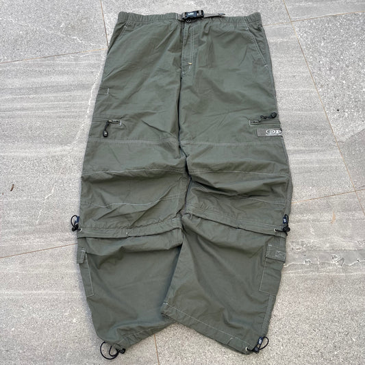 army green zipoff piko bangers - 38x31”