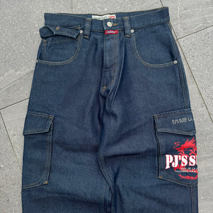 pjs raw denim jeans - 30x30”