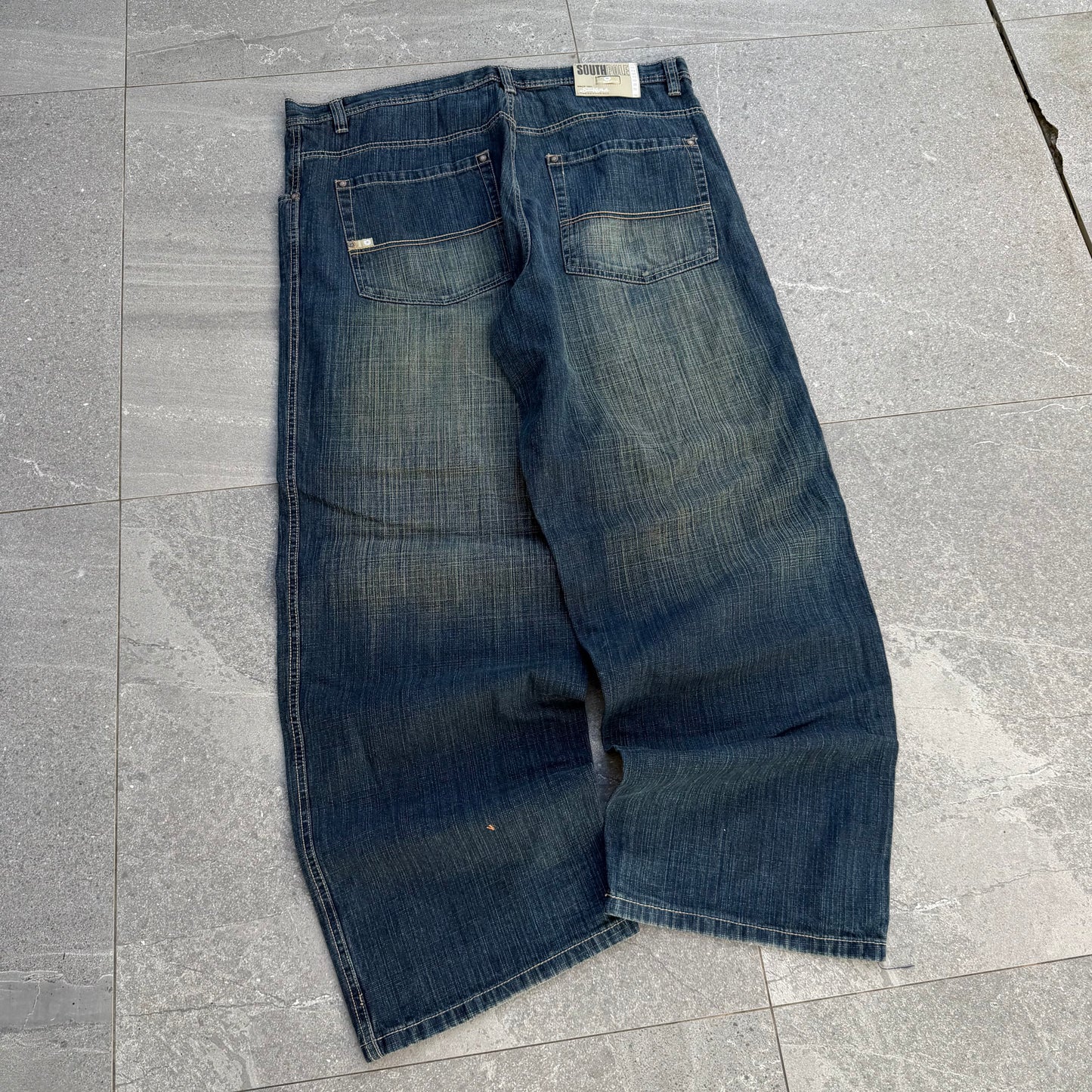 GRAIL navy sandwash southpoles (so phat) - 42x34”