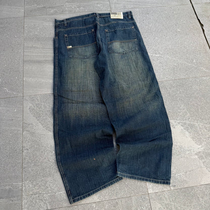 GRAIL navy sandwash southpoles (so phat) - 42x34”