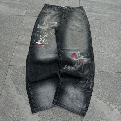 FUCK THWSE ARE HARD lot29 jeans - 36x33”