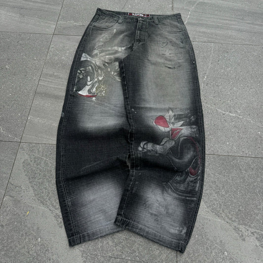FUCK THWSE ARE HARD lot29 jeans - 36x33”