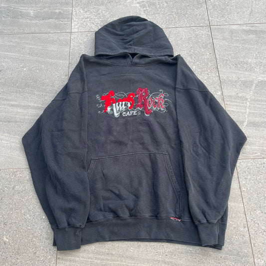 tough hard rock hoodie - L