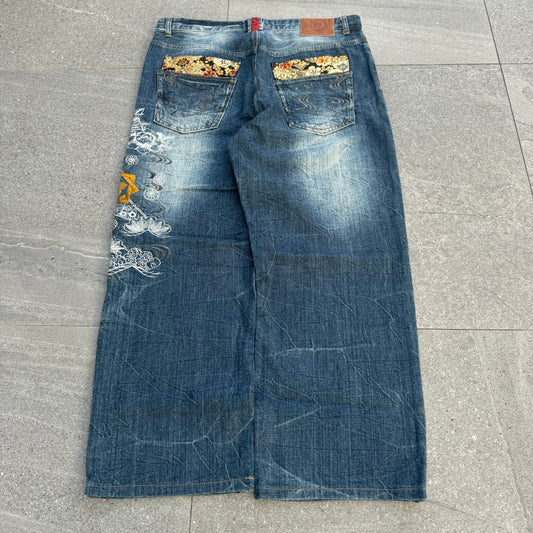 HARD KARAKURI JEANS OMGEEEE - 36x28” (40” outseam)