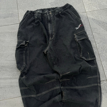 GOATed surf cargos (elastic waist) can fit sizes 30-36”